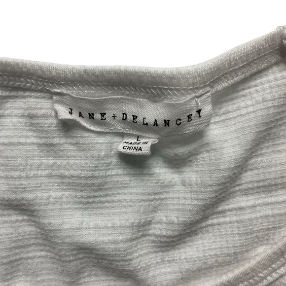 Jane and Delancey White Women's pullover Top L - Picture 4 of 10